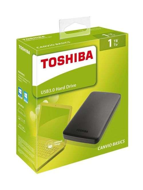 Toshiba Canvio Basic 1TB 2.5'' External Hard Drive