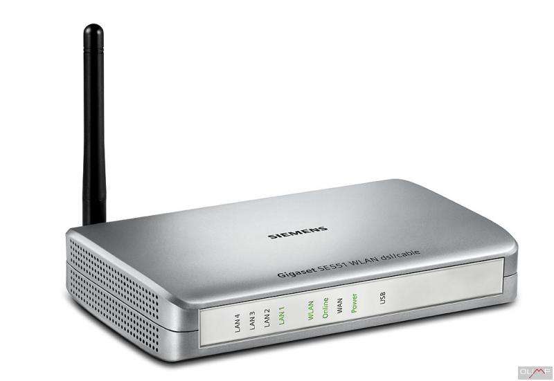 SIEMENS GIGASET SE551 WLAN DSL/CABLE - ENJOY HIGH SPEED WIRELESS NETWORKING!