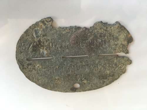 Identity disc 3rd S.S Panzer-Grenadier Regiment