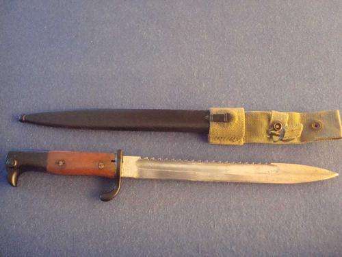 German WW1 Sawback Bayonet KS98