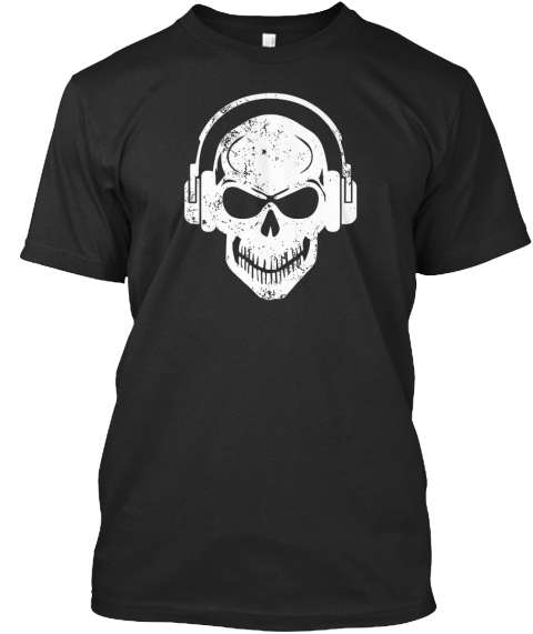 skulled DJ T-SHIRT