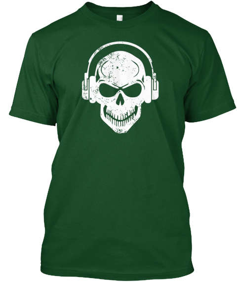 skulled DJ T-SHIRT