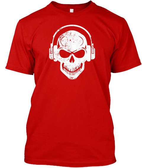 skulled DJ T-SHIRT