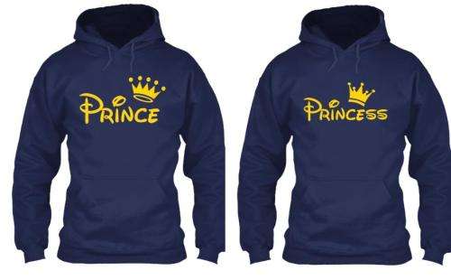 Couple Matching Hoodies in pairs (Prince/Princess)