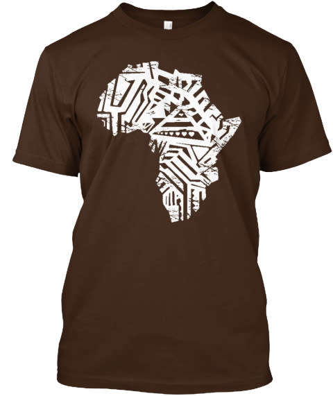 Grunged Africa Map T-Shirt