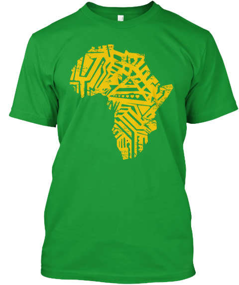 Grunged Africa Map T-Shirt
