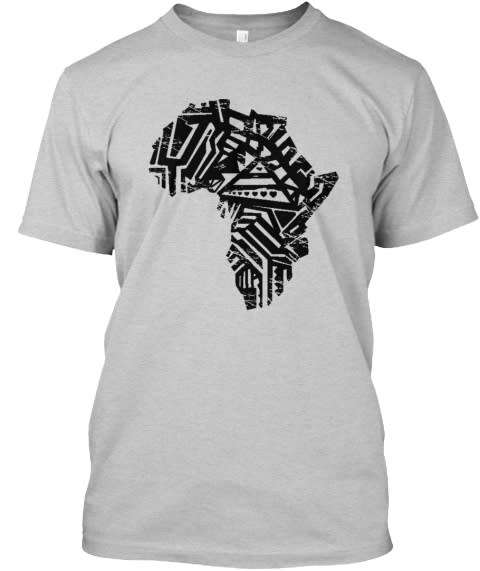 Grunged Africa Map T-Shirt