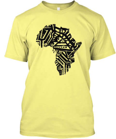 Grunged Africa Map T-Shirt