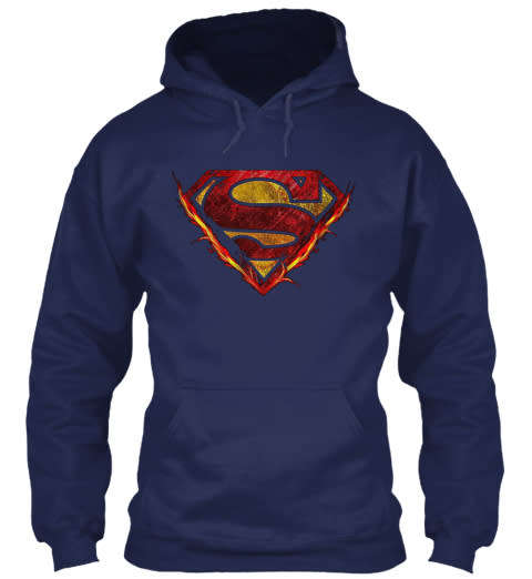Flamed Superman Hoodie