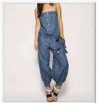 DENIM LOOK JUMPSUITS