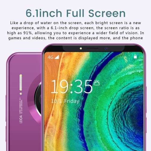 Mate33 Pro 6.1 Inches Android 9.1 Large Memory