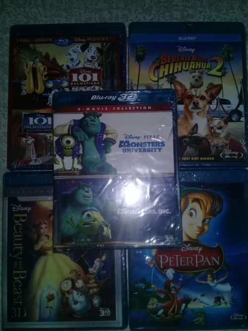 x5 Kids Disney Blueray Movies