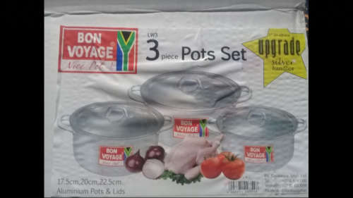 3 Piece Pot Set - Bon Voyage