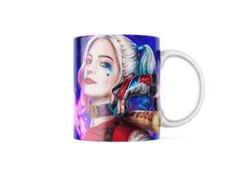 Harley Quinn Themed Printed Coffee Cup