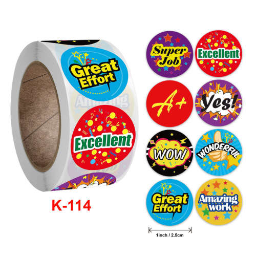 STUDENT/TEACHER INCENTIVE STICKERS