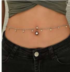 Belly Chain + Belly ring Combo