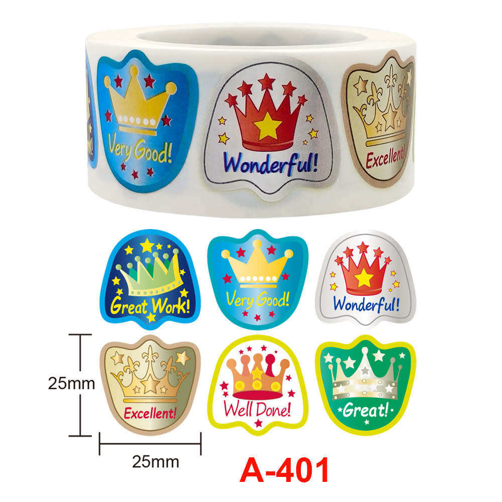 teacher incentive stickers - roll 500stickers