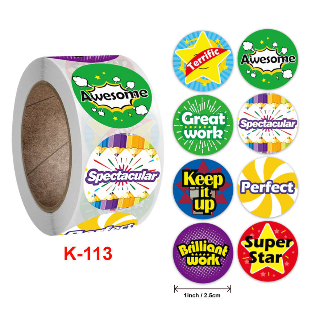 teacher incentive stickers - roll 500stickers