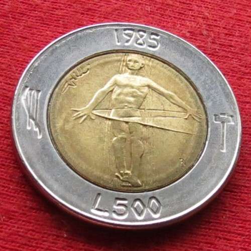 San Marino 500 Lire 1985 bimetal