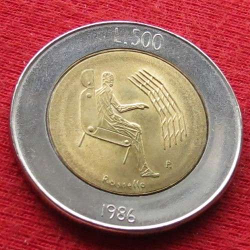 San Marino 500 Lire 1986 bimetal