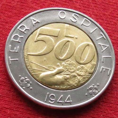 San Marino 500 Lire 1991 bimetal