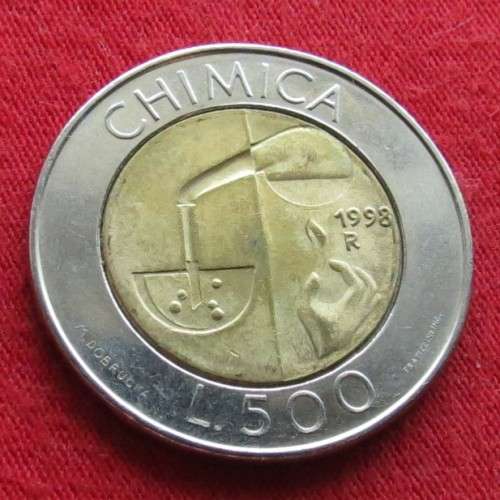 San Marino 500 Lire 1998 bimetal