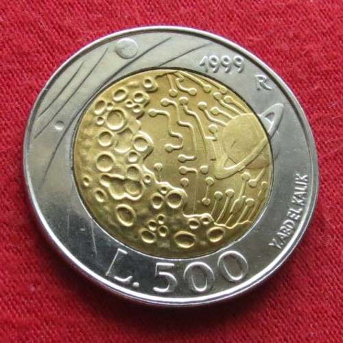 San Marino 500 Lire 1999 bimetal