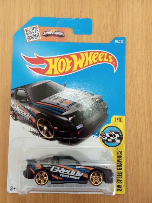 Nissan 180sx type x black Hot Wheels
