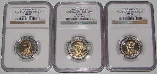 NGC!!! **MS65 & MS66 & MS67** Mandela 90th Birthday ** Starting at R5!!