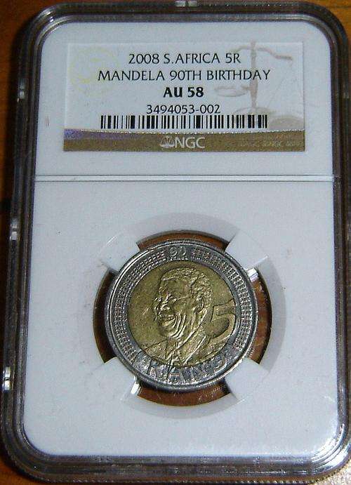 **  AU58 NGC Mandela Birthday** 2 x Crazy R1 start