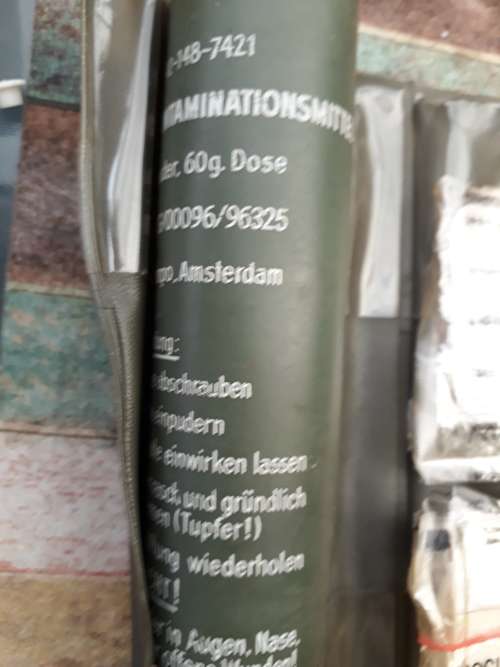 Special Forces German Army Gas Mask /Burn Kit Complete This Is A Must Have