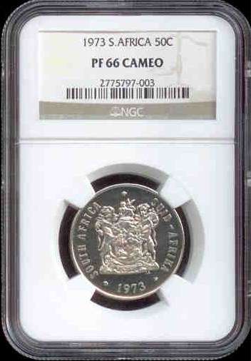 1973 PF66 Cameo 50 Cent Grade By NGC