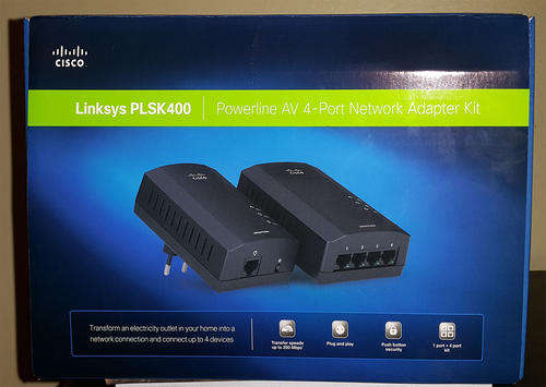 Linksys PLSK400 Powerline 4-Port Wired Network Expansion Kit