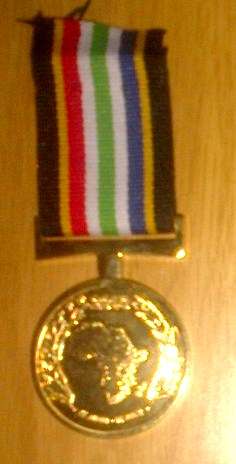 SAPS SOCCER WORLD CUP 2010 SUPPORT MEDAL