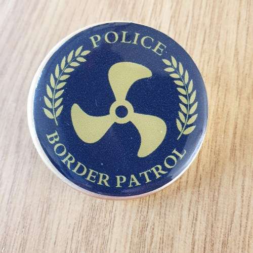 Police Border Patrol qualification badge