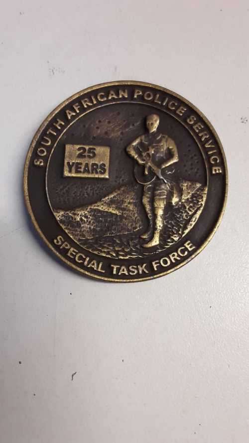SAP police task force commemorative medallion