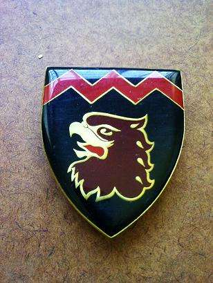 18 Light Regiment shoulder flash (black - MISPRINT)