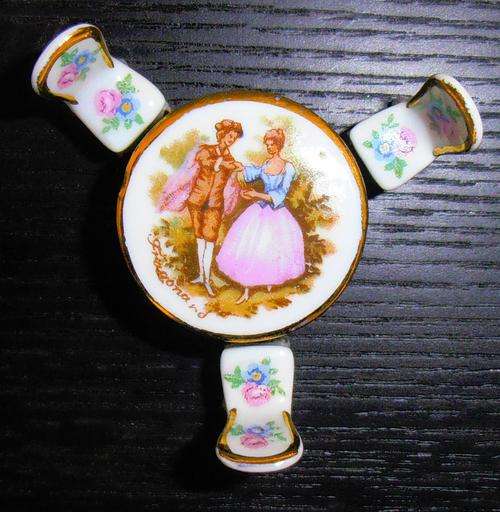 Collectable Limoges Miniatures 4pc "Dining Room Set"