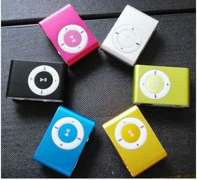 MP3 Player with Mini Clip Case,  Supports up To 8gb Micro SD Card, Many Colours to Choose From