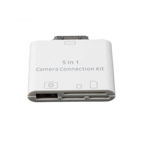 5 in1 USB Camera Connection Kit SD TF M2 MMC MS Card Reader Adapter New iPad 2 3
