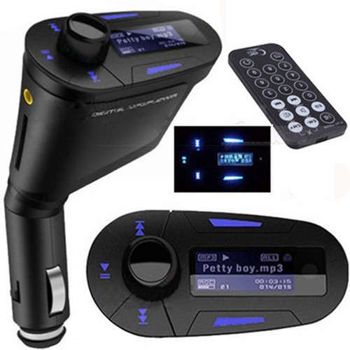 Kit Car MP3 Player Wireless FM Transmitter Modulator USB SD MMC LCD Remote