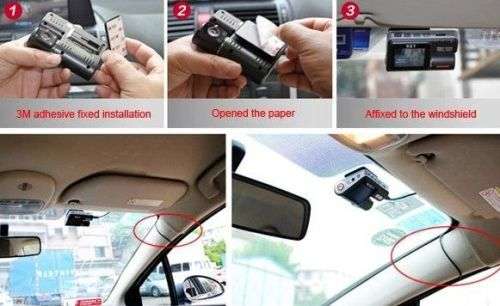 Dual Lens Dashboard Car Camera