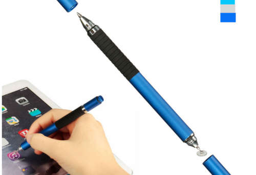 2 in 1 Fine Point Tip Capacitive Stylus with Ball Point Pen for Ipads, Samsungs, etc