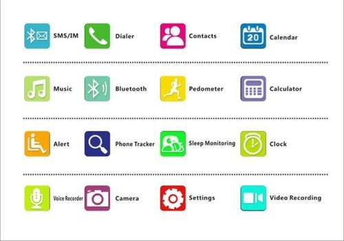 Bluetooth Smart Watch Phone with Camera and SIM Card Slot For Android Phones