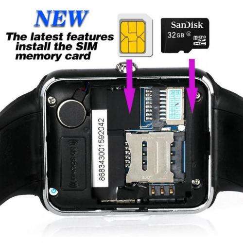 SIM and Memory Card Enabled Smart Watch with Hidden Camera compatible with Android