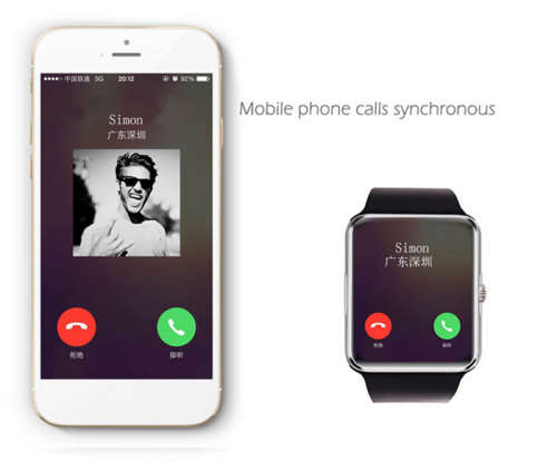 SIM and Memory Card Enabled Smart Watch with Hidden Camera compatible with Android