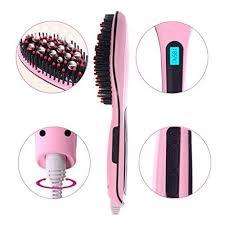 Hair Straightening Brush with Temperature Control
