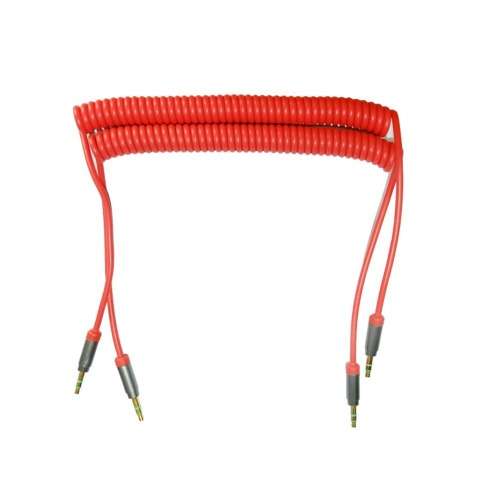 Spring 3.5mm Audio Cable Stretch Aux Cable For MP3 Tablet Mobile Phone and Vehicle