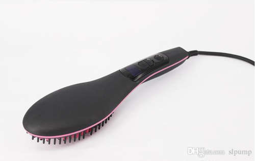 Straight Ceramic Brush Hair Straightener