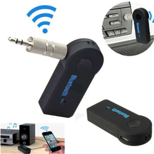Wireless Bluetooth 3.5mm AUX Audio Stereo Music Home Car Receiver Adapter with Microphone